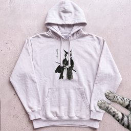 Samurai Cat Hoodie Gift For Cat Lover