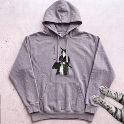 Samurai Cat Hoodie Gift For Cat Lover