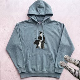 Samurai Cat Hoodie Gift For Cat Lover
