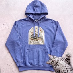 Personalized Reading Nook Cat Hoodie Gift For Cat Lover