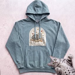Personalized Reading Nook Cat Hoodie Gift For Cat Lover