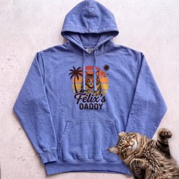Personalized Custom Daddy Cat Hoodie Gift For Cat Lover