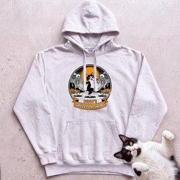 Personalized Skeleton Swing Cat Hoodie Gift For Cat Lover