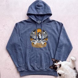 Personalized Skeleton Swing Cat Hoodie Gift For Cat Lover