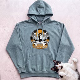 Personalized Skeleton Swing Cat Hoodie Gift For Cat Lover