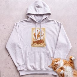 Personalized Leaf Pile Cat Hoodie Gift For Cat Lover