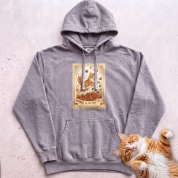 Personalized Leaf Pile Cat Hoodie Gift For Cat Lover