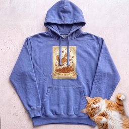 Personalized Leaf Pile Cat Hoodie Gift For Cat Lover