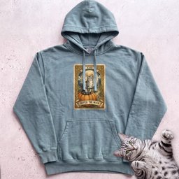 Personalized Moon Tarot Cat Hoodie Gift For Cat Lover