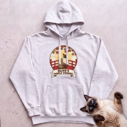 Personalized Maple Viewing Cat Hoodie Gift For Cat Lover