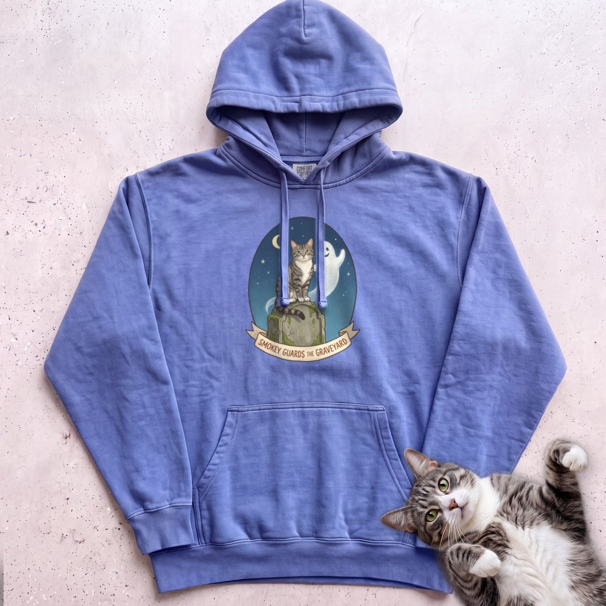 Personalized Graveyard Guard Cat Hoodie Gift For Cat Lover