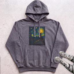 Starry Night Cat Hoodie