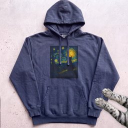 Starry Night Cat Hoodie
