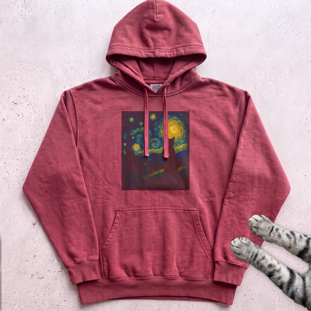 Starry Night Cat Hoodie