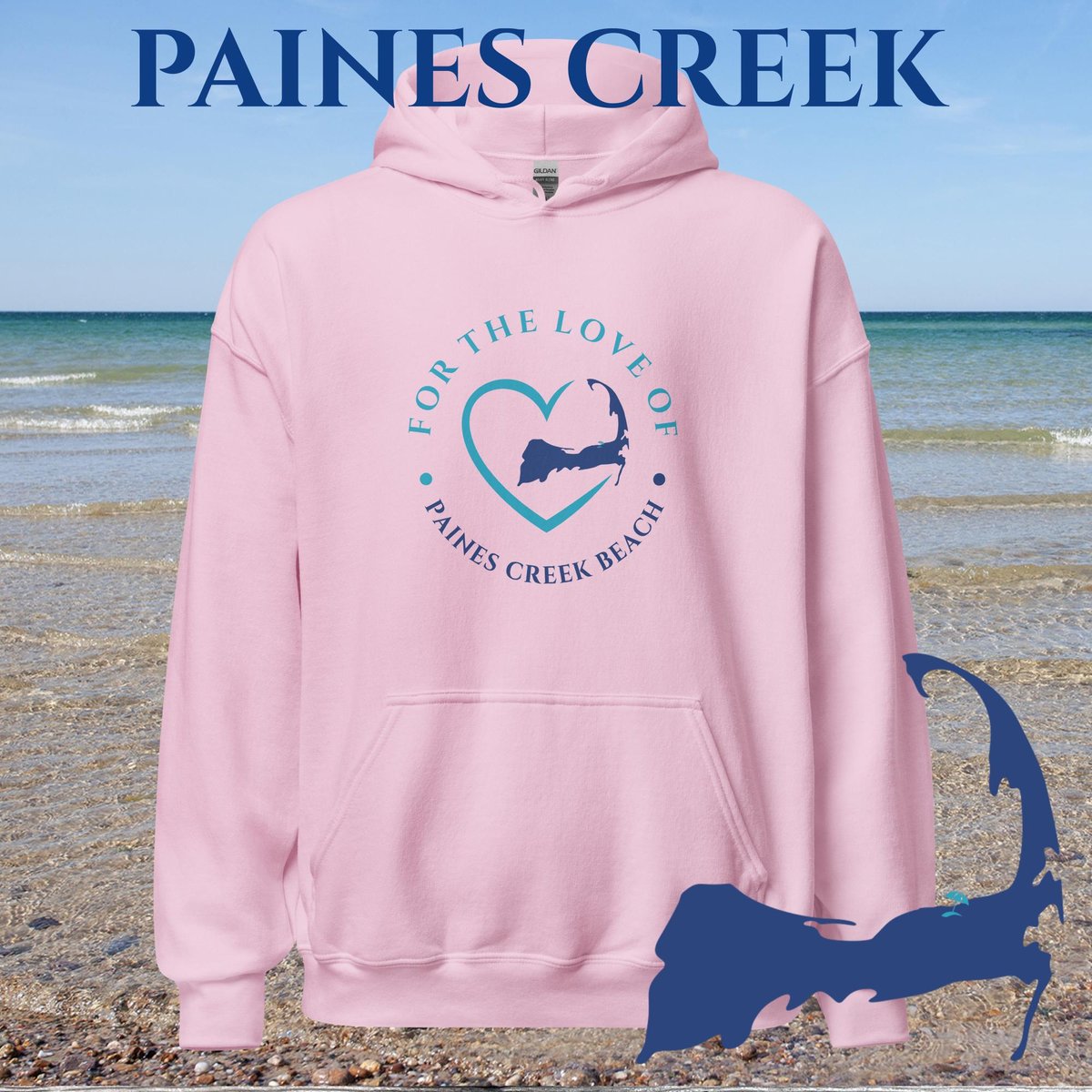 Favorite Beach For The Love Of Paines Creek Unisex Hoodie Gift For Cape Cod Lover