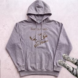 Sorry Cant Got Plans Hoodie Gift For Cat Lover