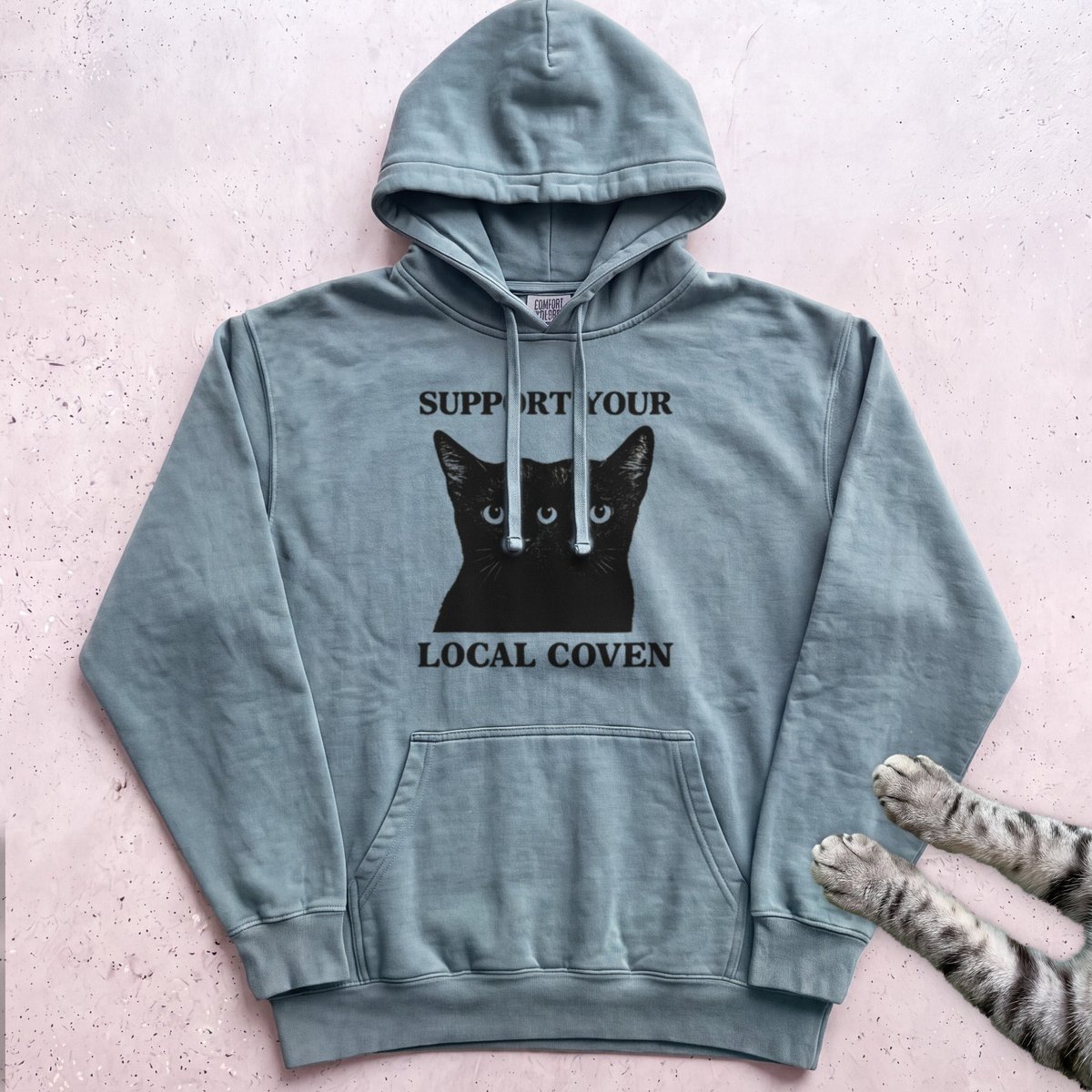 Support Your Local Coven Hoodie Gift For Cat Lover