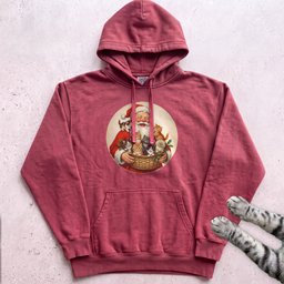 Santas Kittens Cat Hoodie Gift For Cat Lover