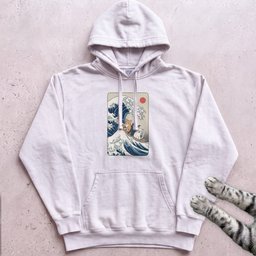 The Great Cat Wave Hoodie Gift For Cat Lover