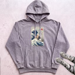 The Great Cat Wave Hoodie Gift For Cat Lover