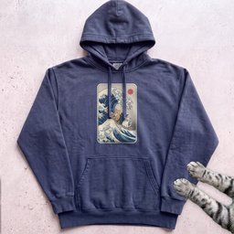 The Great Cat Wave Hoodie Gift For Cat Lover
