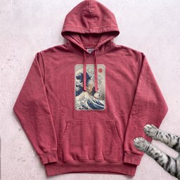 The Great Cat Wave Hoodie Gift For Cat Lover