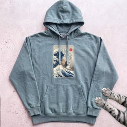 The Great Cat Wave Hoodie Gift For Cat Lover