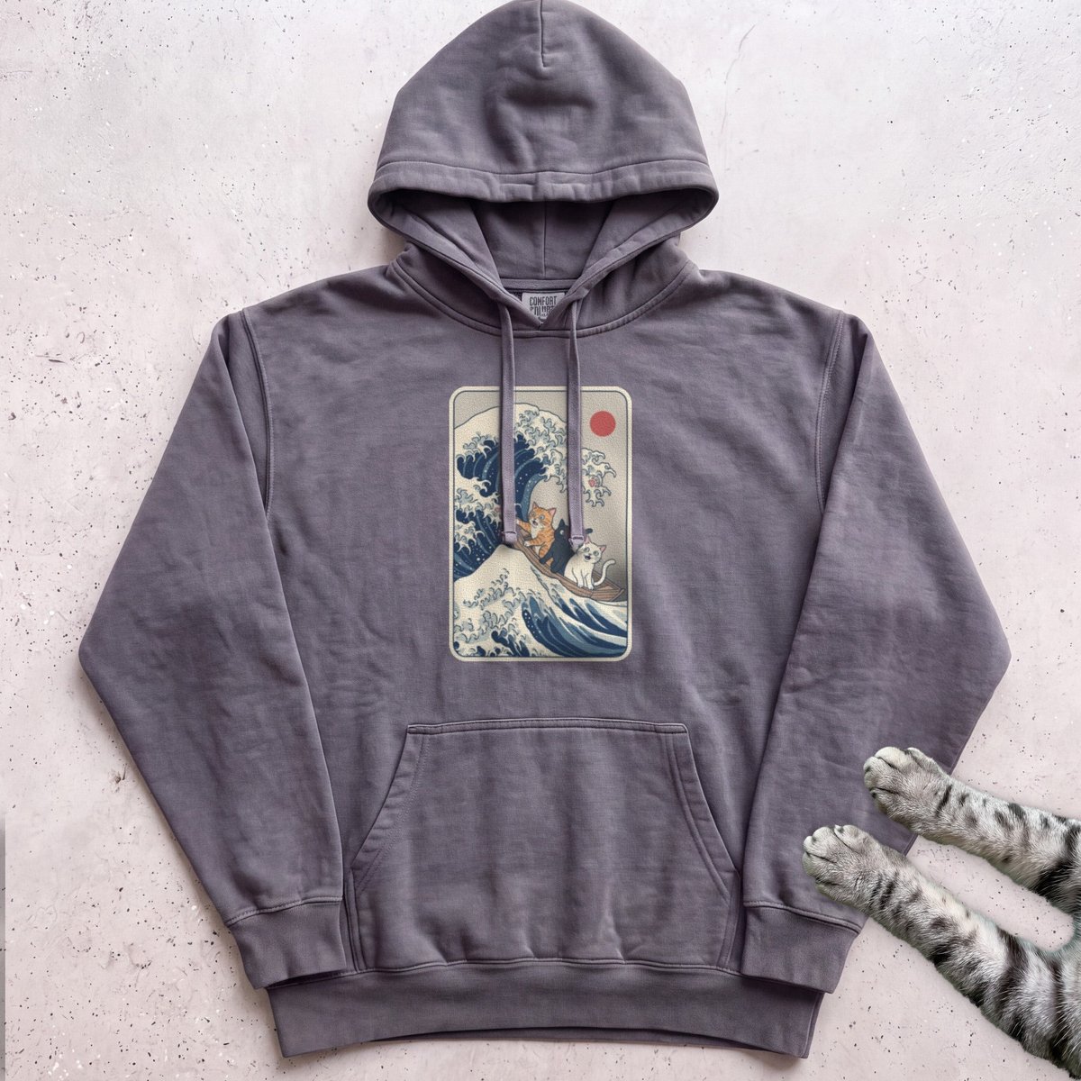 The Great Cat Wave Hoodie Gift For Cat Lover