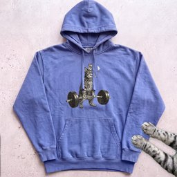 Weightlifting Cat Hoodie Gift For Cat Lover