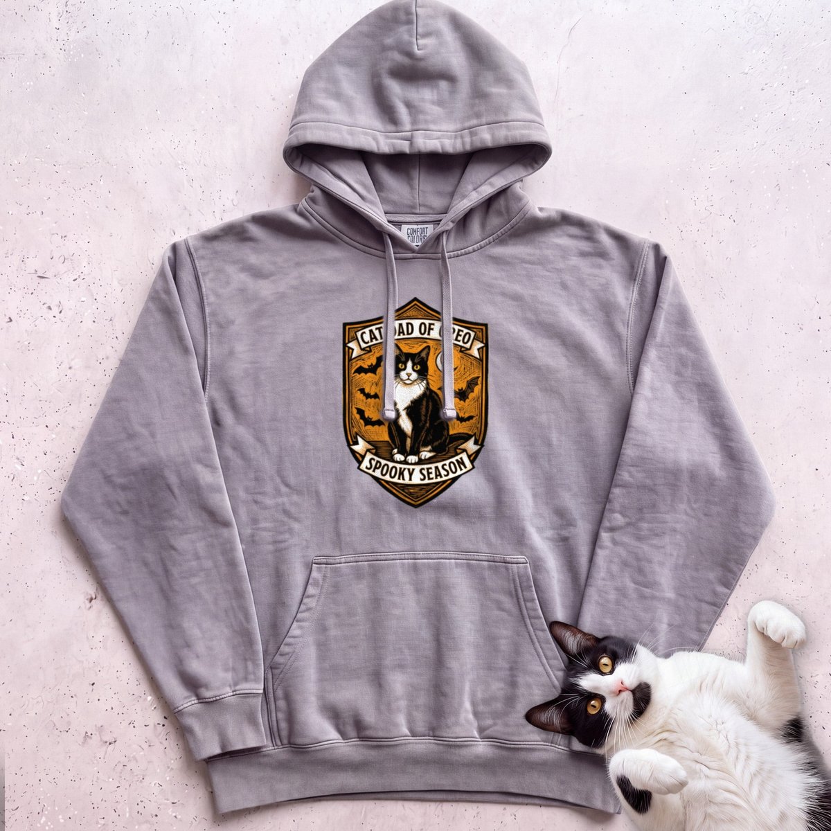 Personalized Spooky Cat Dad Hoodie Gift For Dad