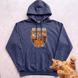 Personalized Pumpkin Farm Cat Hoodie Gift For Cat Lover
