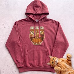 Personalized Pumpkin Farm Cat Hoodie Gift For Cat Lover