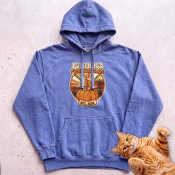 Personalized Pumpkin Farm Cat Hoodie Gift For Cat Lover