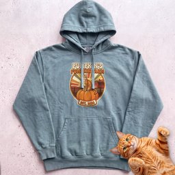 Personalized Pumpkin Farm Cat Hoodie Gift For Cat Lover