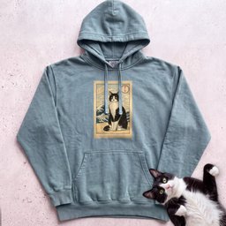 Personalized Japanese Style Design Cat Hoodie Gift For Cat Lover