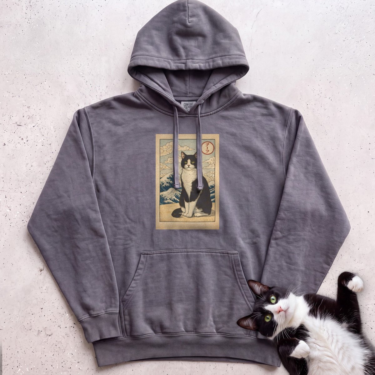 Personalized Japanese Style Design Cat Hoodie Gift For Cat Lover