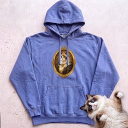Victorian Heirloom Cat Portrait Personalized Hoodie Gift For Cat Lover
