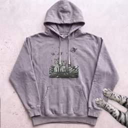 Space Cats Hoodie Gift For Cat Lover