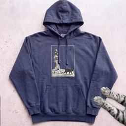 Witch Walking Black Cat Hoodie Gift For Cat Lover
