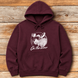 Moose On The Loose Hoodie Gift For Skier