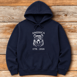 Ski Bear USA 250 Hoodie Gift For Skier