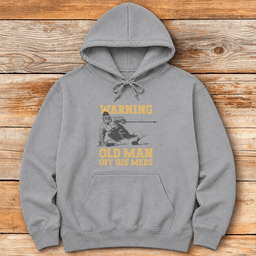 Old Man Off Meds Hoodie Gift For Skier