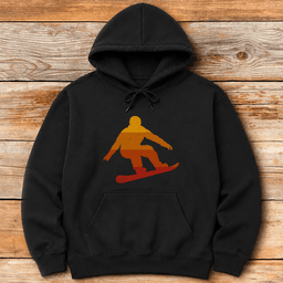 Sunset Snowboard Hoodie Gift For Snowboarder
