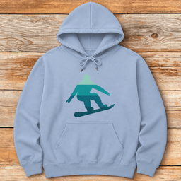 Sunset Snowboard Hoodie Gift For Snowboarder
