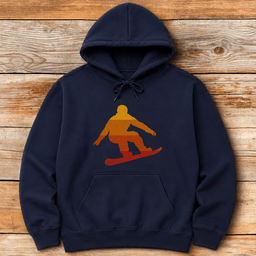 Sunset Snowboard Hoodie Gift For Snowboarder