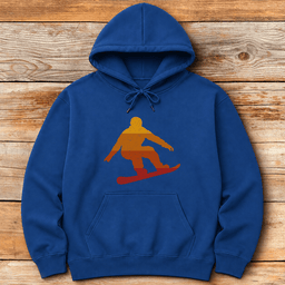 Sunset Snowboard Hoodie Gift For Snowboarder