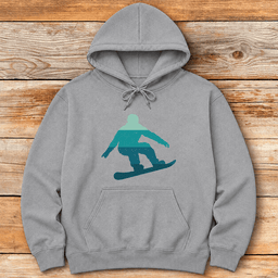 Sunset Snowboard Hoodie Gift For Snowboarder