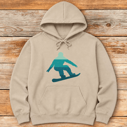Sunset Snowboard Hoodie Gift For Snowboarder