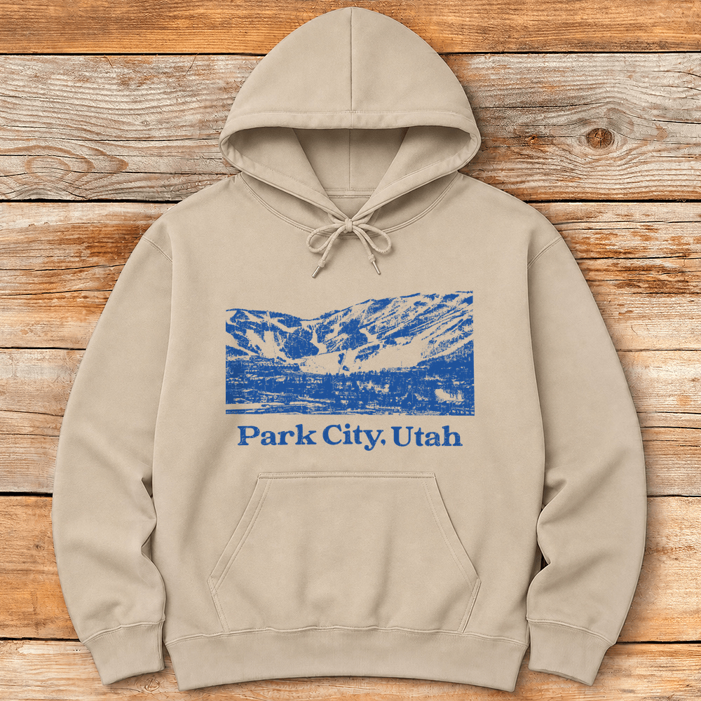 Park City Hoodie Gift For Skier
