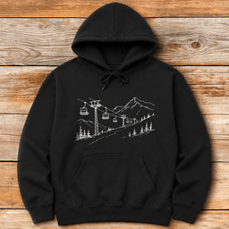 Over The Hill Hoodie Gift For Skier